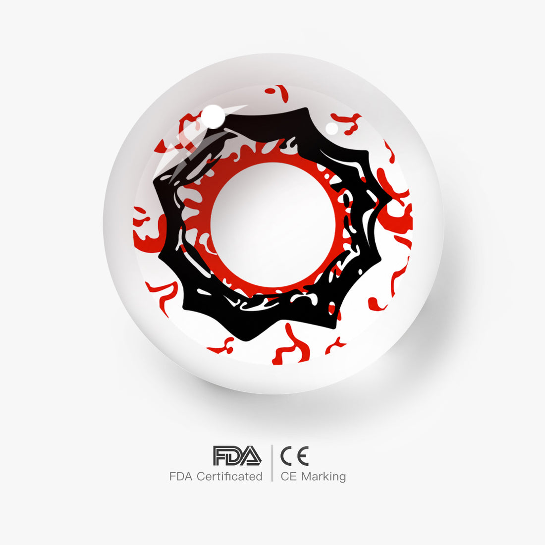 Violent Three‑Tomoë Sharingan Cosplay Contact Lenses for Men– Naruto