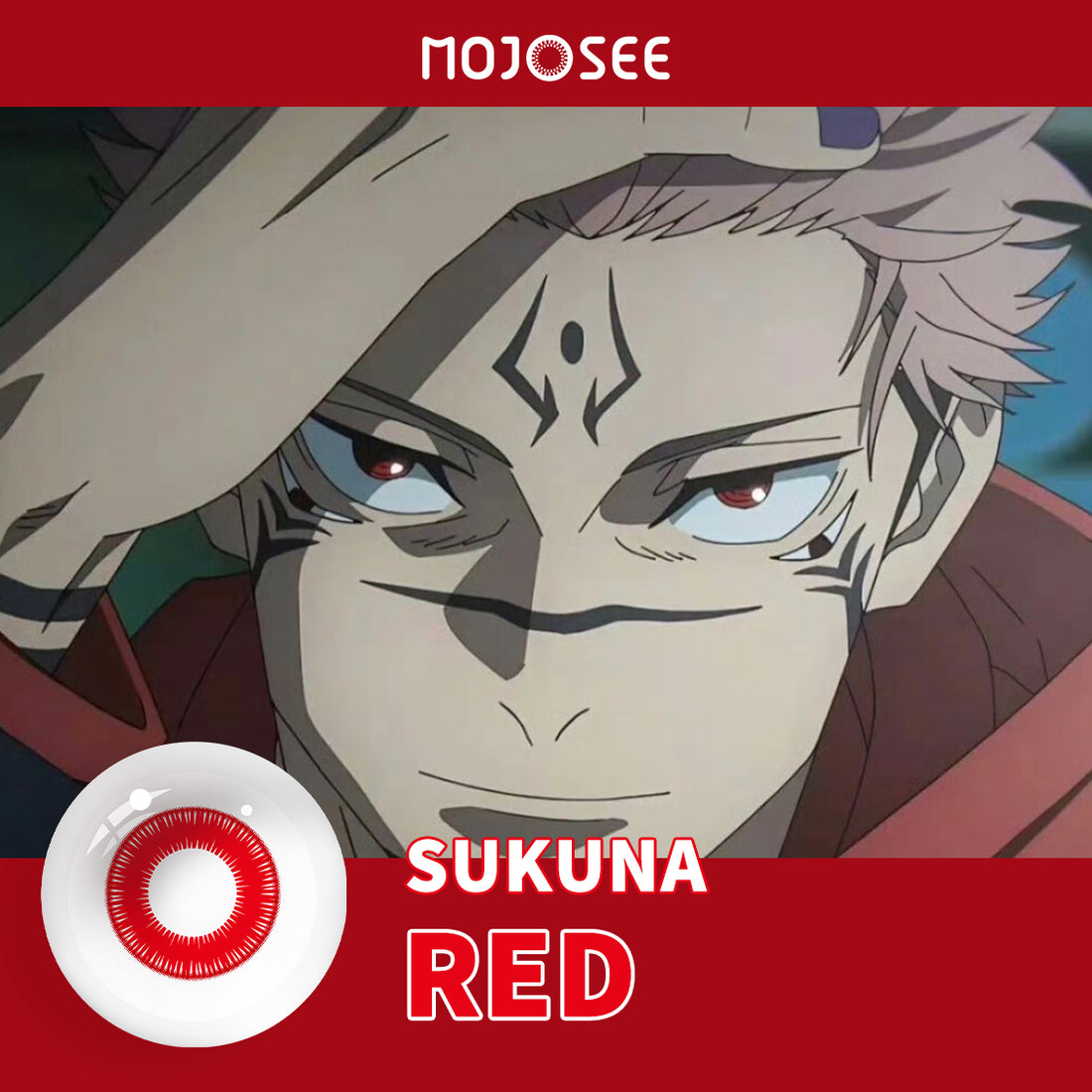 Ryomen Sukuna Prescription Cosplay Contact Lenses – Jujutsu Kaisen