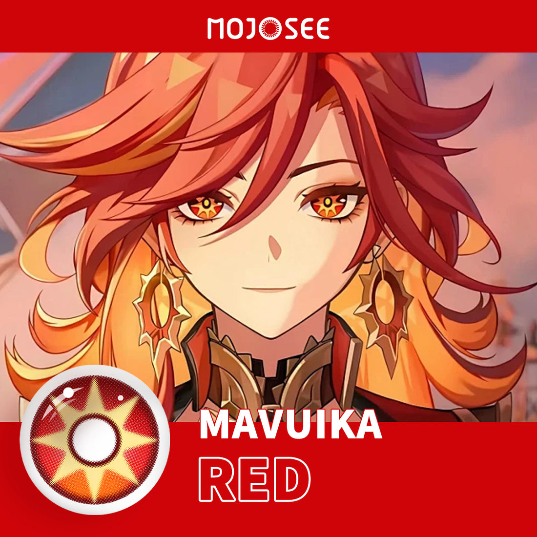 Mavuika Cosplay Contact Lenses – Genshin Impact