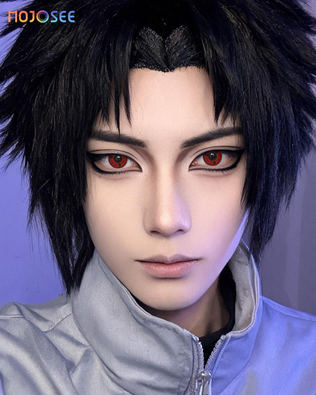 Red Sasuke Uchiha Cosplay Contact Lenses – Naruto — look 4