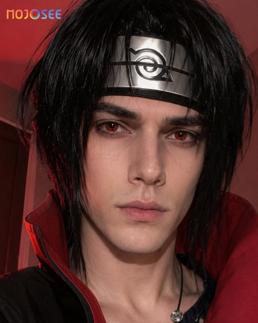 Red Sasuke Uchiha Cosplay Contact Lenses – Naruto — look 5
