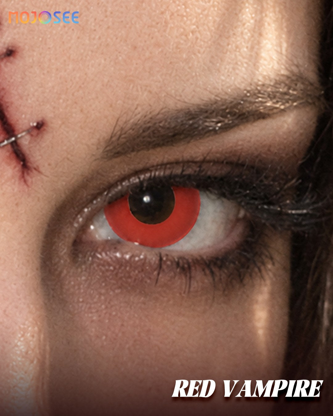 Circle Block Red Vampire Yor Forger Colored Contact Lenses – Spy x Family — look 1