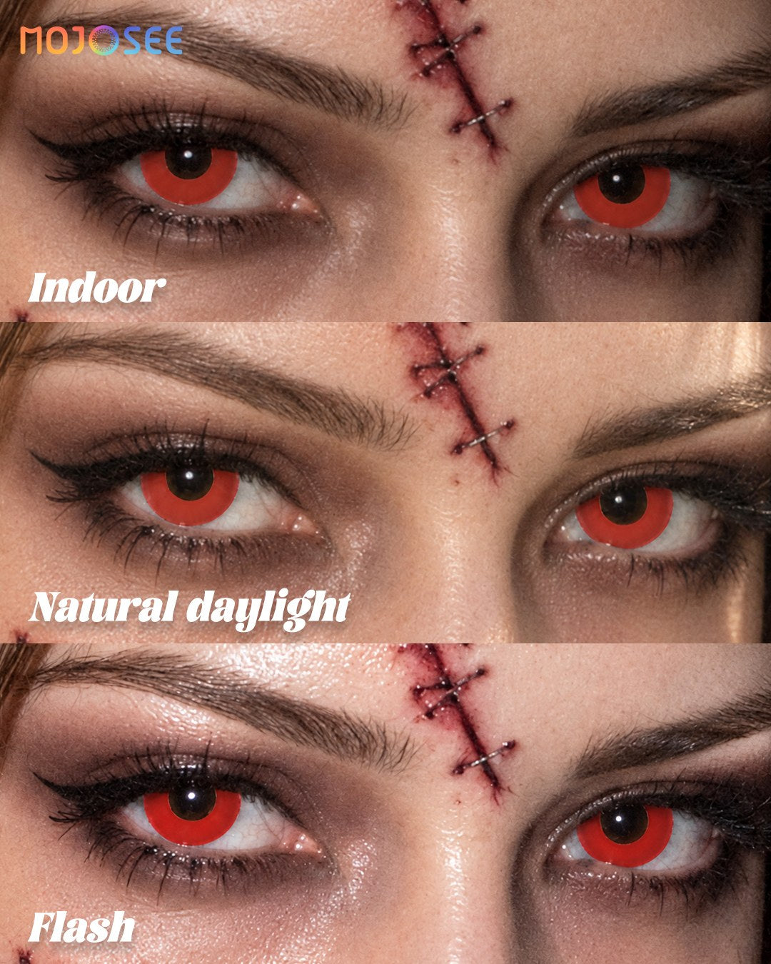 Circle Block Red Vampire Yor Forger Colored Contact Lenses – Spy x Family — look 3