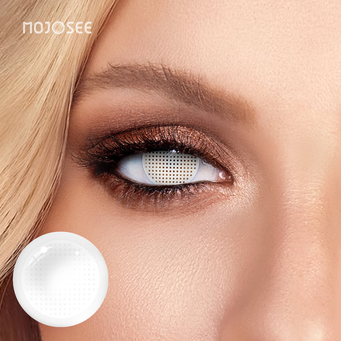 White Mesh Colored Contact Lenses
