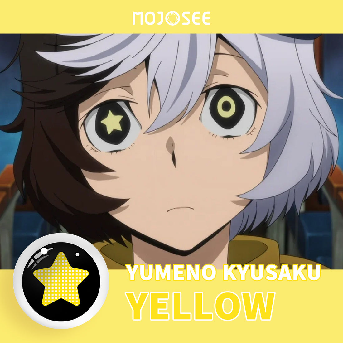 Yumeno Kyusaku Gold Star (Right Eye) Cosplay Contact Lenses – Bungo Stray Dogs