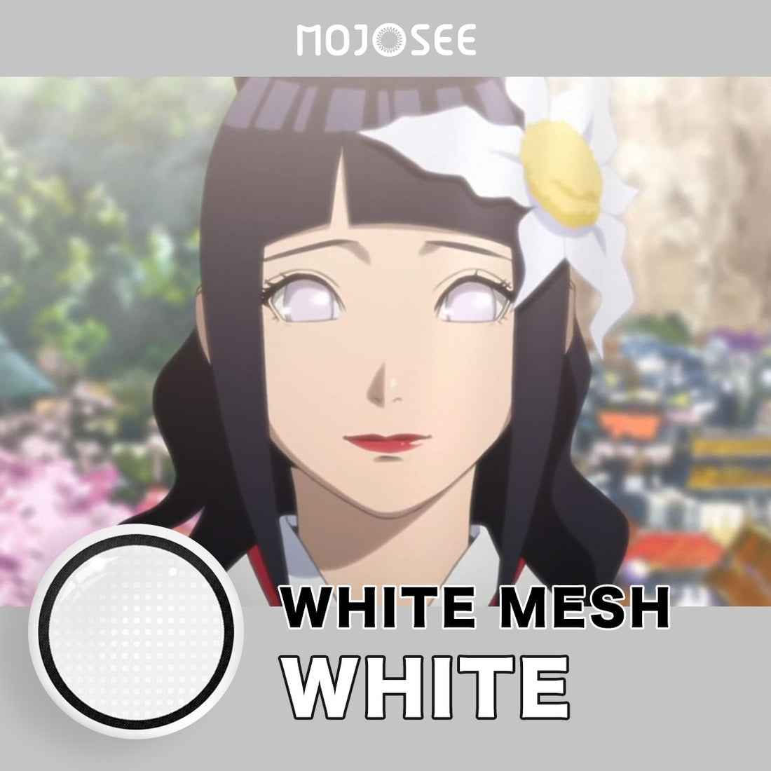 White Manson Mesh Colored Contact Lenses