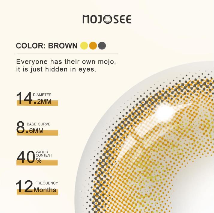 Daily Disposable Starry Sky Brown Colored Contact Lenses
