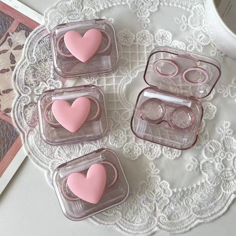 MOJO Pink Heart Lens Case
