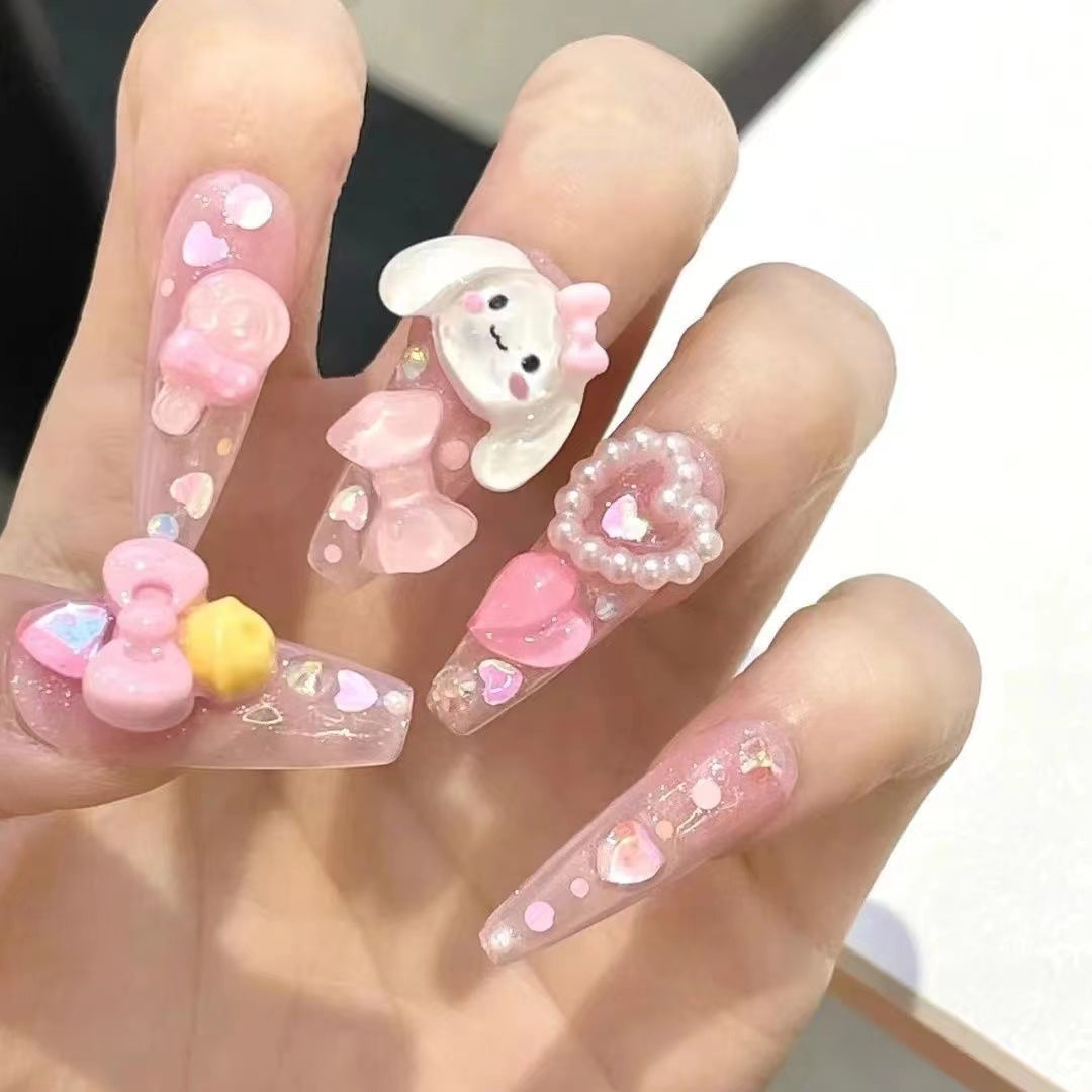 MOJO Cinnamoroll Handmade Nail Art (10 pieces)