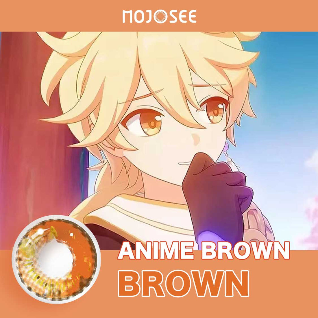 Genshin Anime Brown Colored Contact Lenses