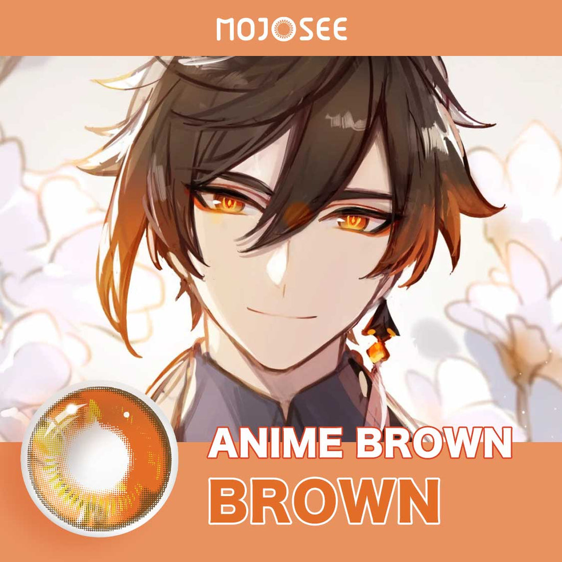 Genshin Anime Brown Colored Contact Lenses