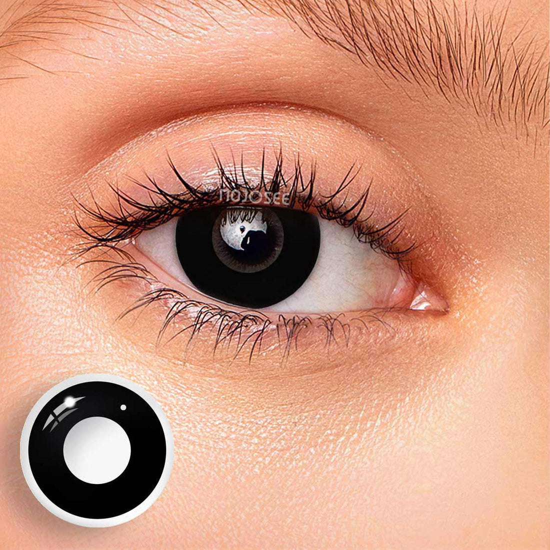 Circle Block Black Block Colored Contact Lenses