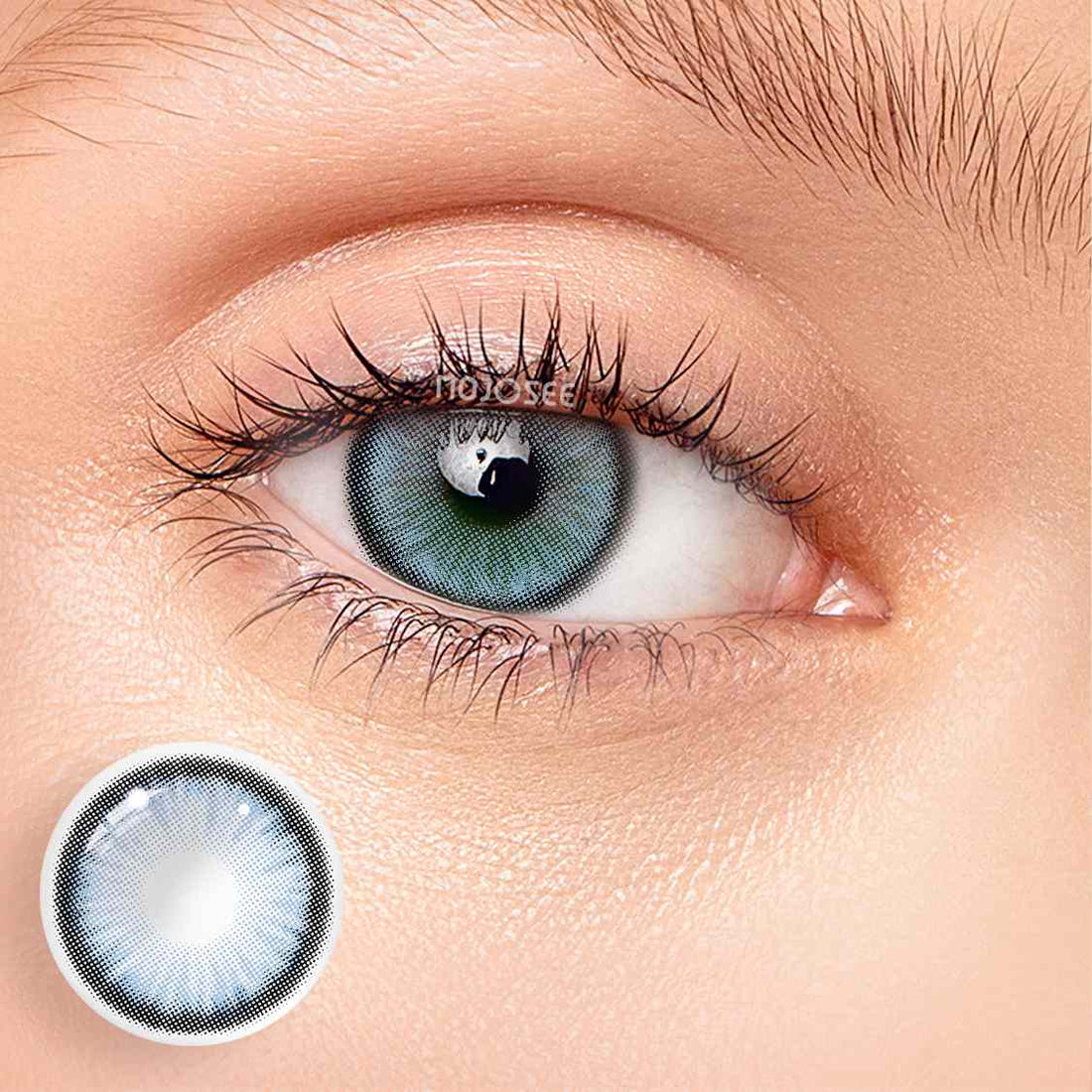 Rain Forest Gray-Blue Colored Contact Lenses