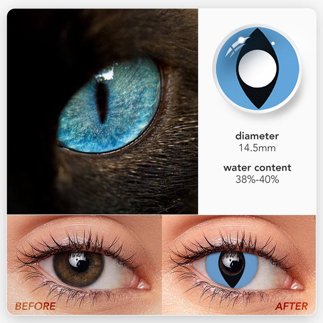 Cat Eyes Colored Contacts Colored Contact Lenses