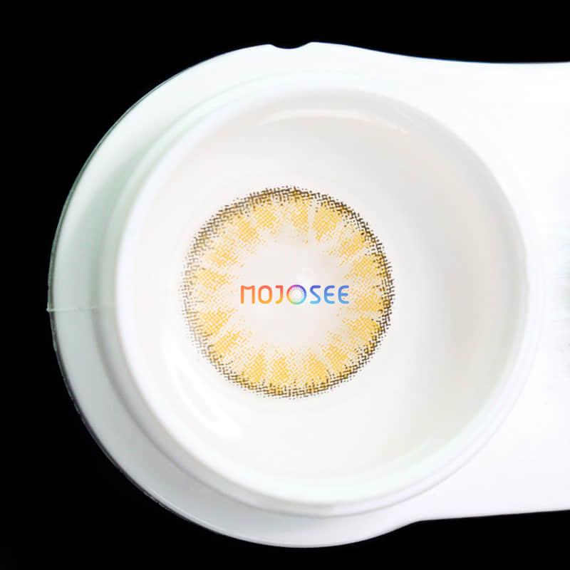 Glass Ball Brown Colored Contact Lenses