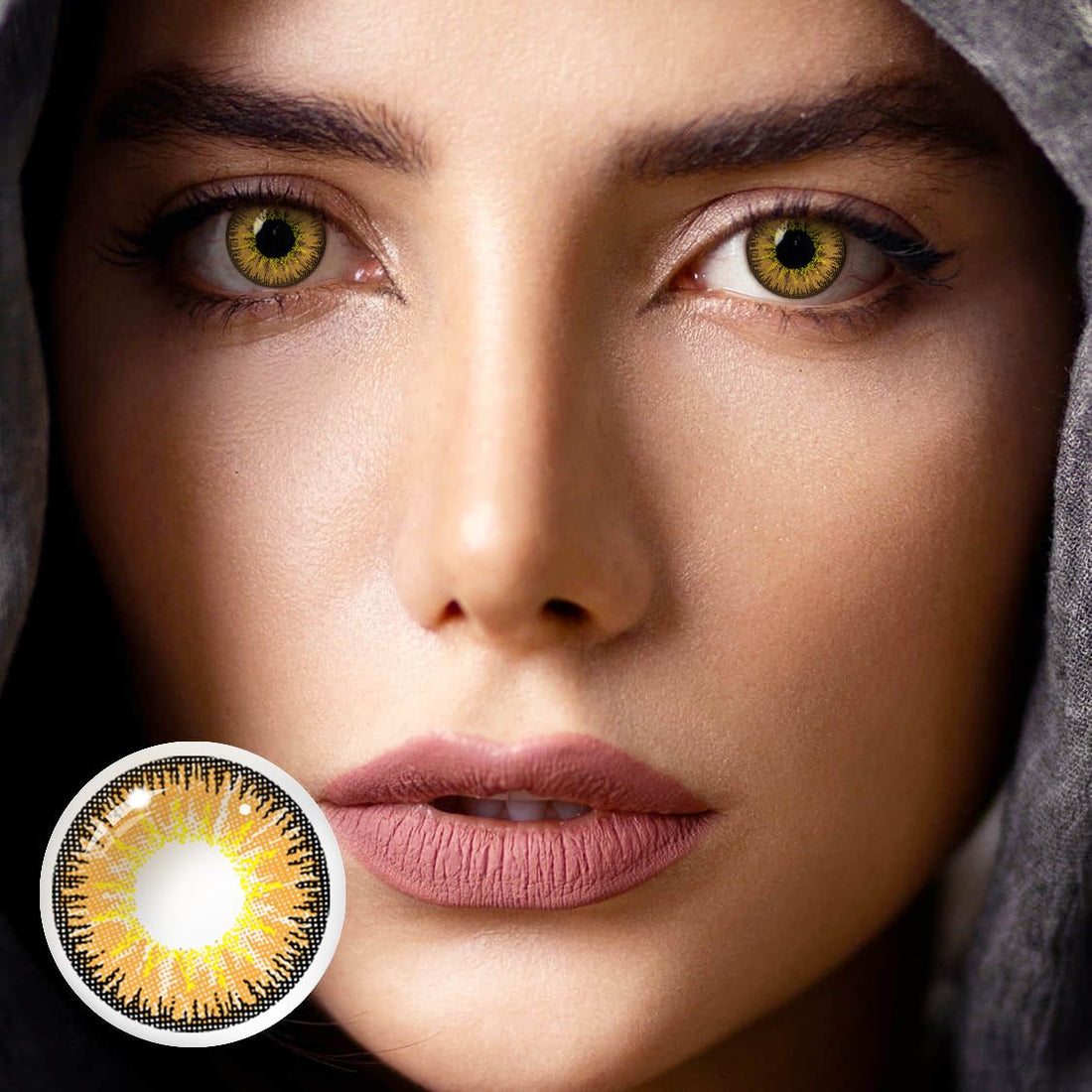 Vika Tricolor Brown Colored Contact Lenses