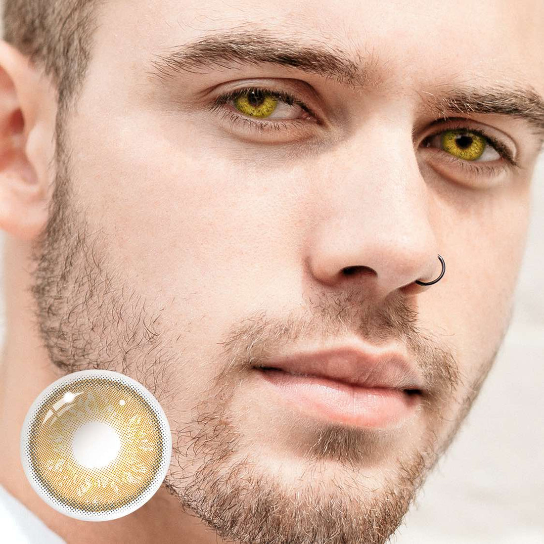 Starry sky Brown Colored Contact Lenses for Men