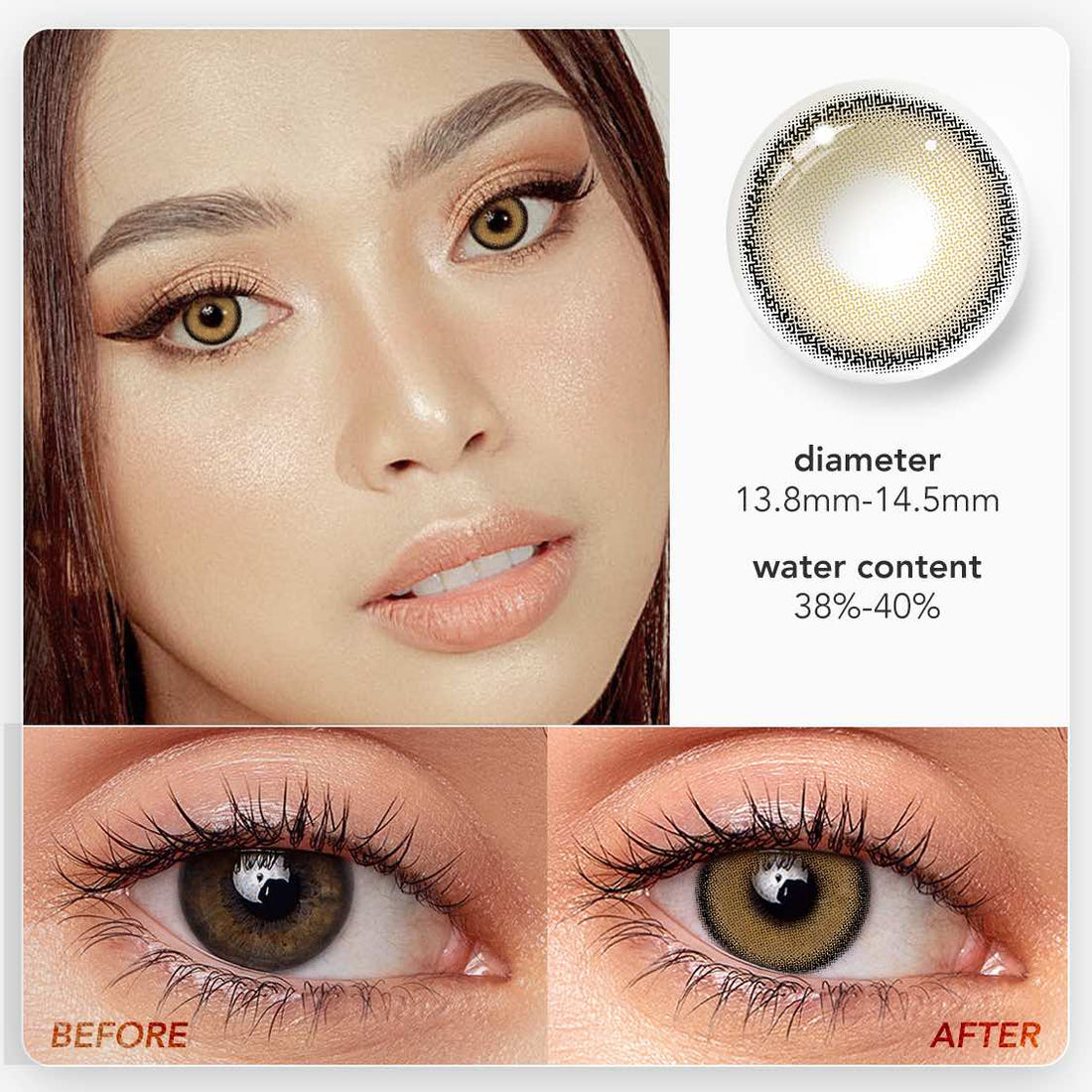 Mia Brown Colored Contact Lenses