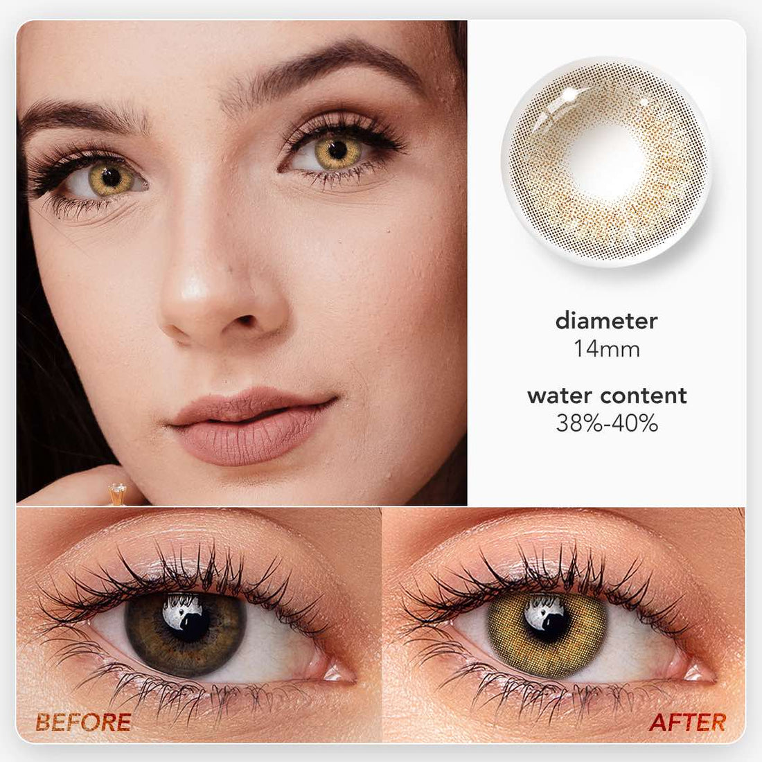 Wildcat Brown Colored Contact Lenses