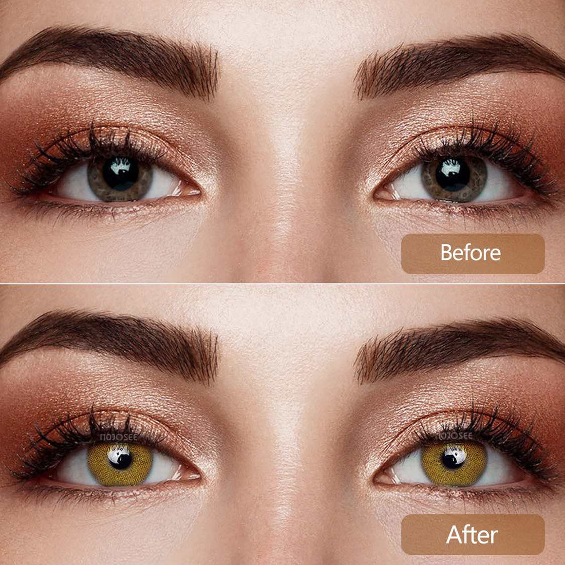 Cloud Brown Colored Contact Lenses