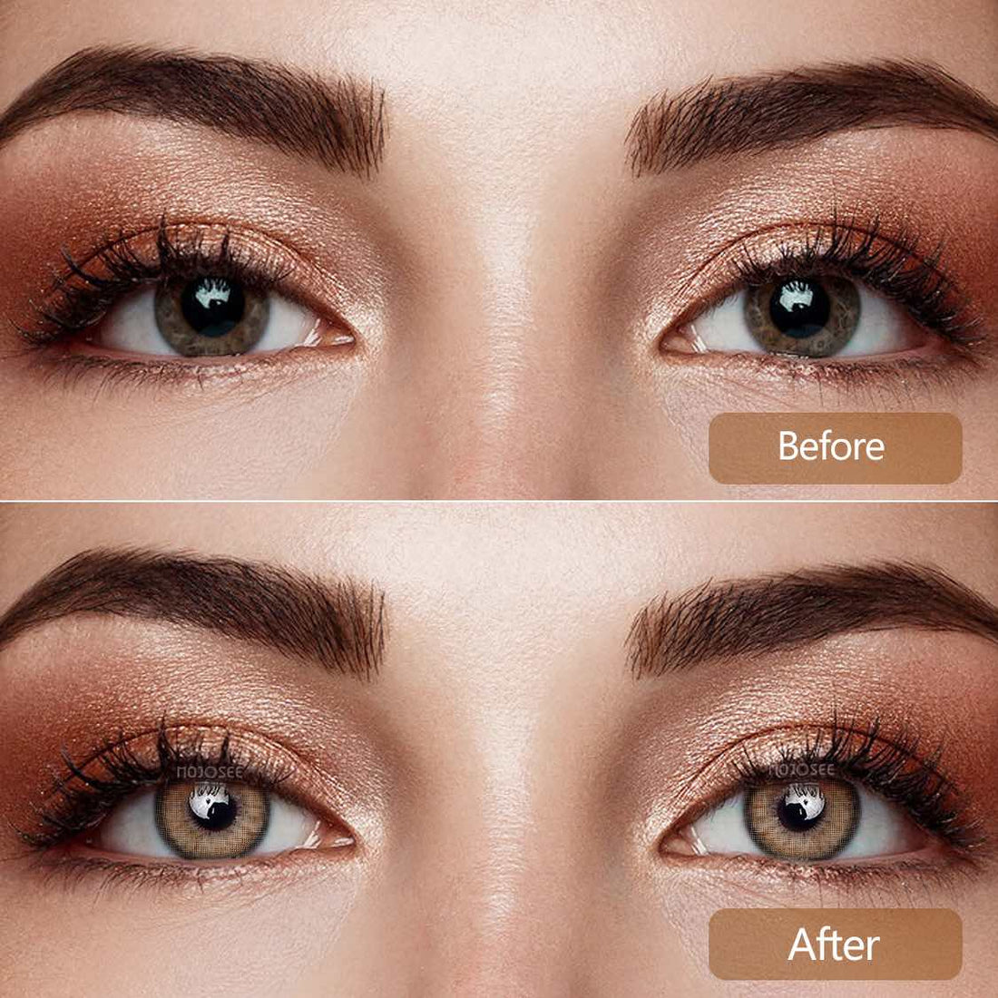 Fog Pearl Brown Contacts Colored Contact Lenses