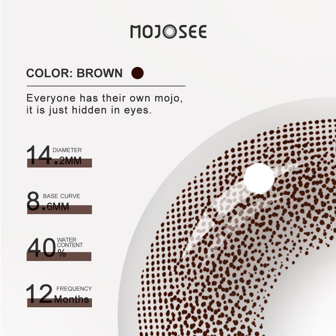 Queen Chocolate Colored Contact Lenses for Men