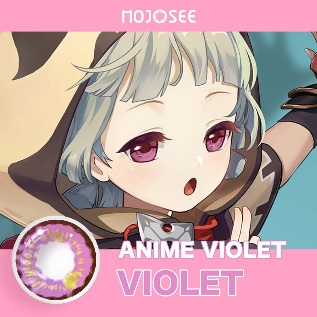 Genshin Anime Violet Colored Contact Lenses