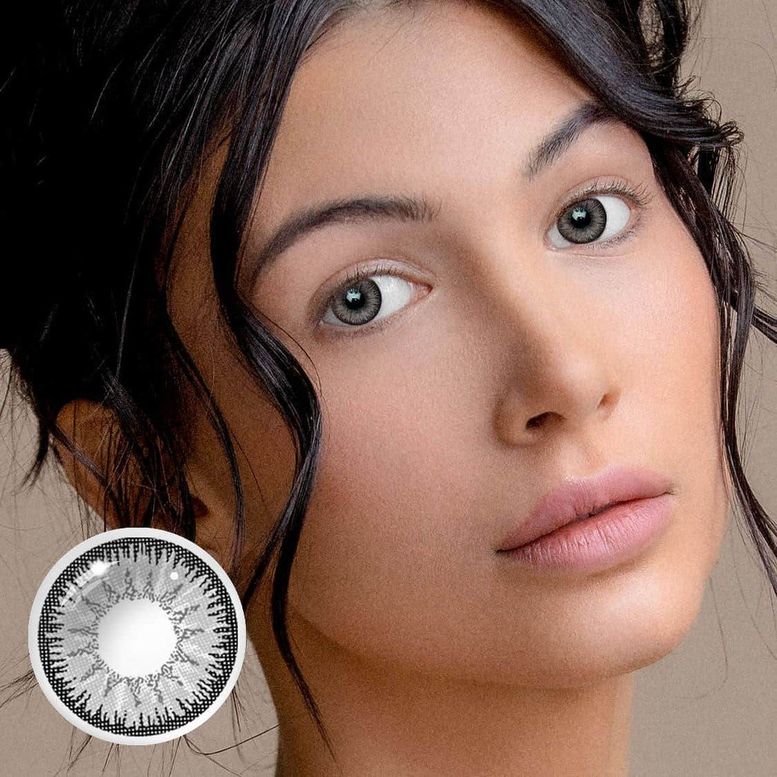Vika Tricolor Gray Colored Contact Lenses