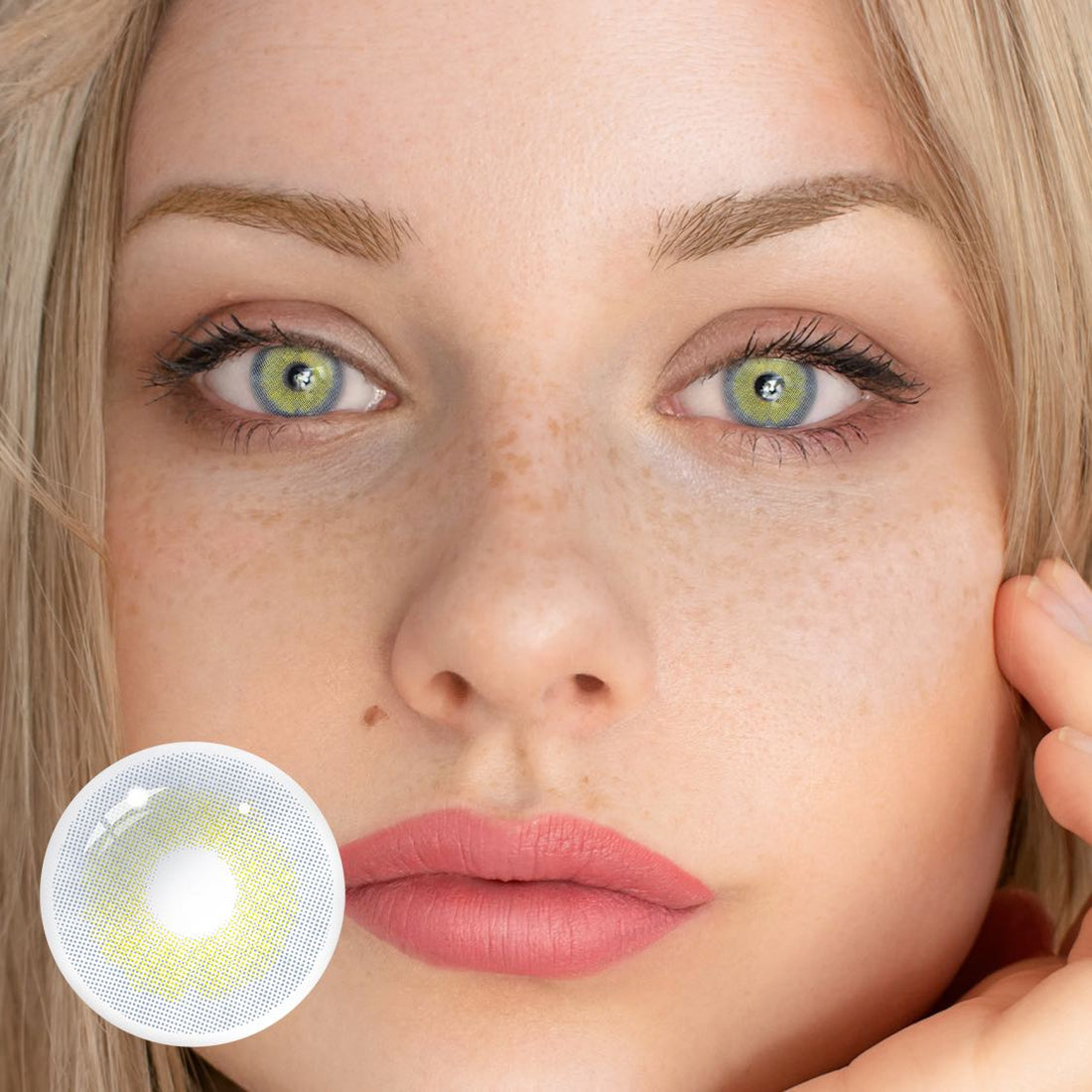 Polar Lights Blue Gray Colored Contact Lenses