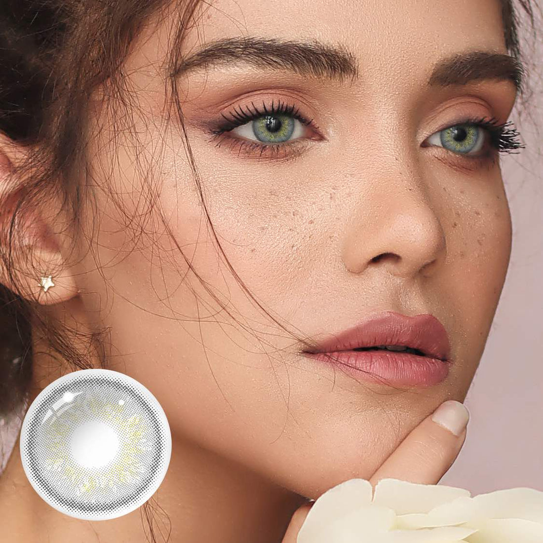 Starry sky Gray Colored Contact Lenses
