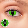 Cat Eyes Snake Green Colored Contact Lenses
