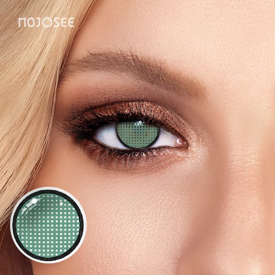Green Mesh Colored Contact Lenses