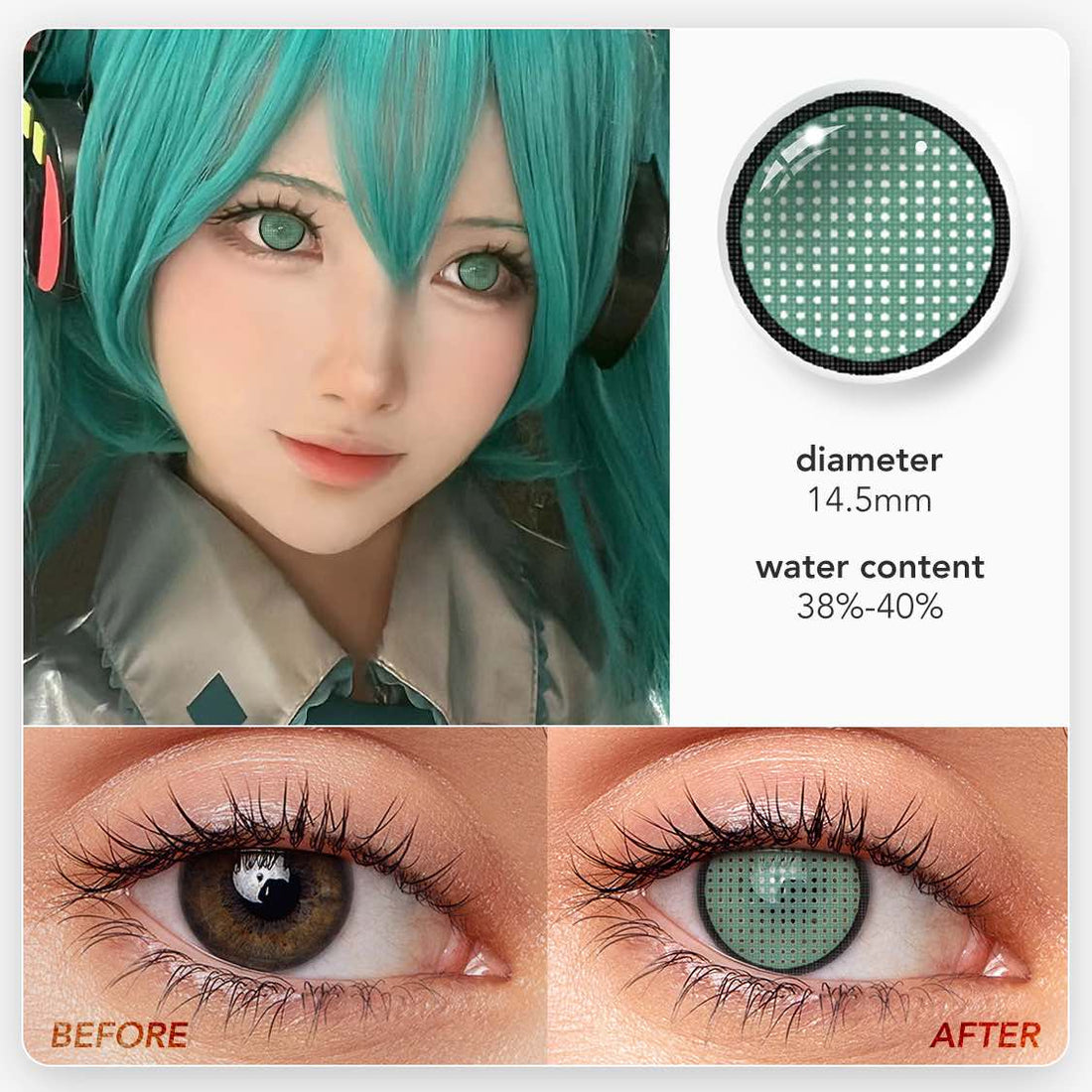 Mesh Colored Contact Lenses