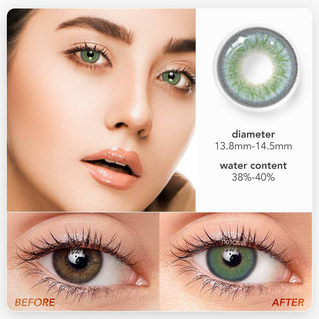 Himalaya Blue Colored Contact Lenses