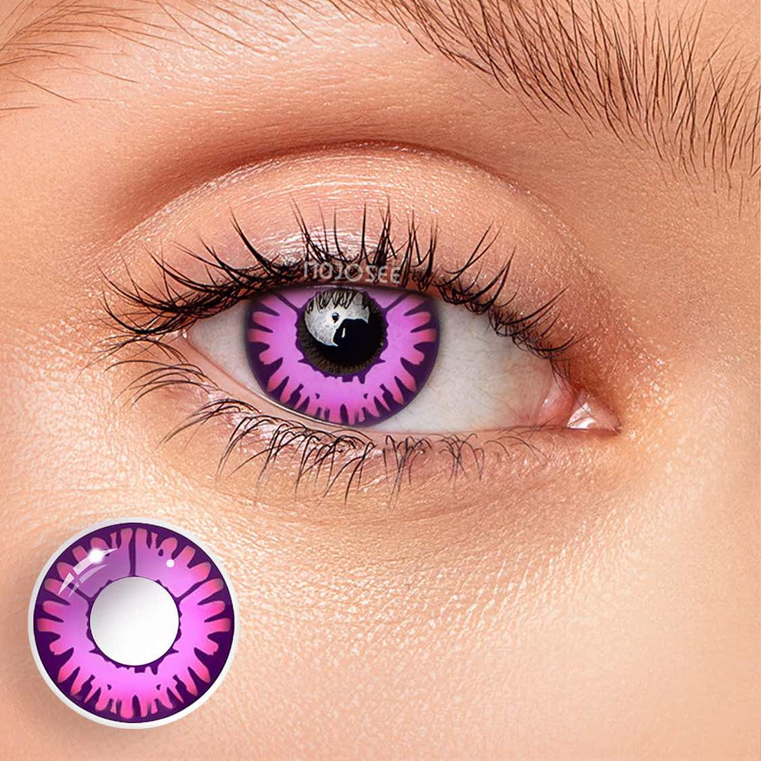 Enchanted Pink Colored Contact Lenses