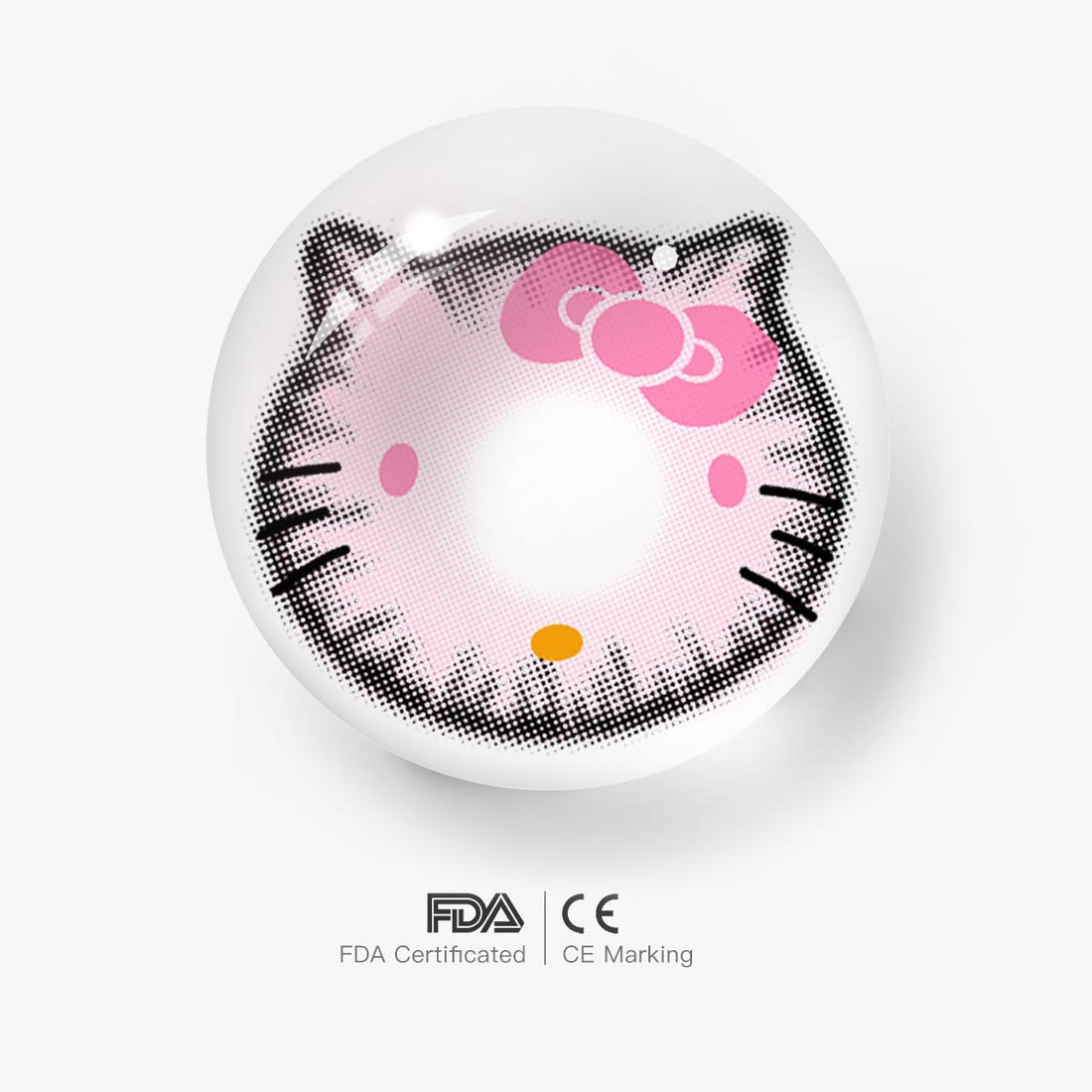 Fantastic Baby Kitty Pink Colored Contact Lenses for Men