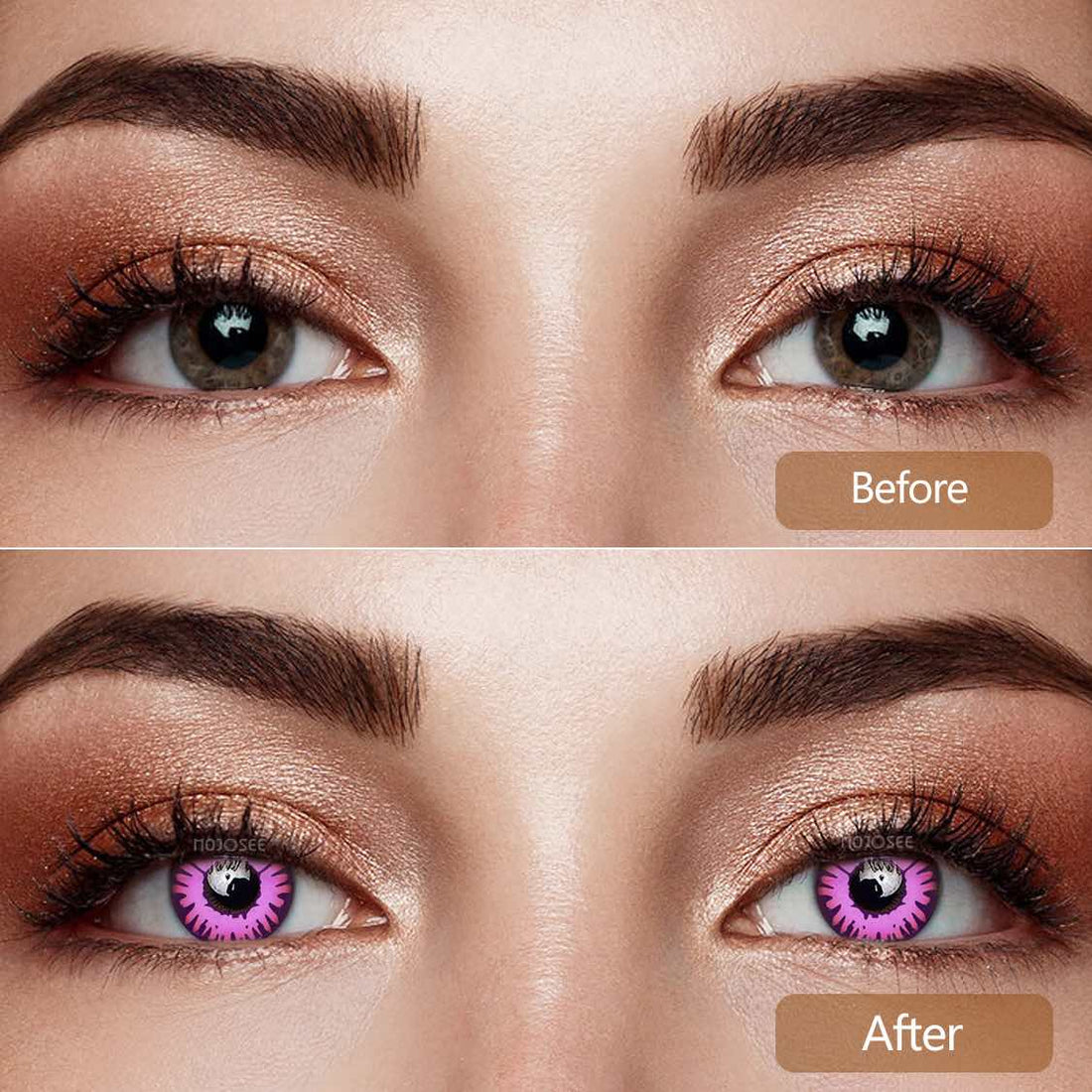 Enchanted Pink Colored Contact Lenses