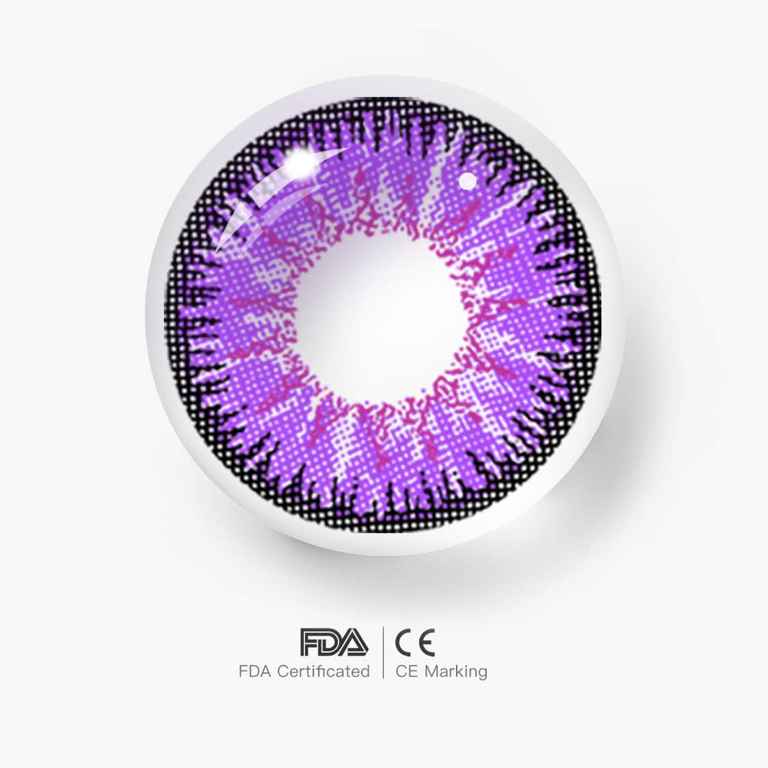 Vika Tricolor Violet Colored Contact Lenses