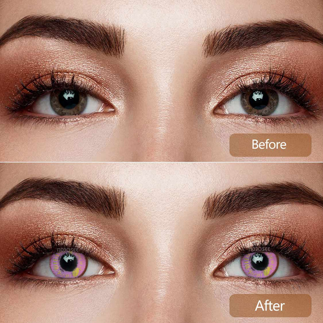Genshin Anime Violet Colored Contact Lenses