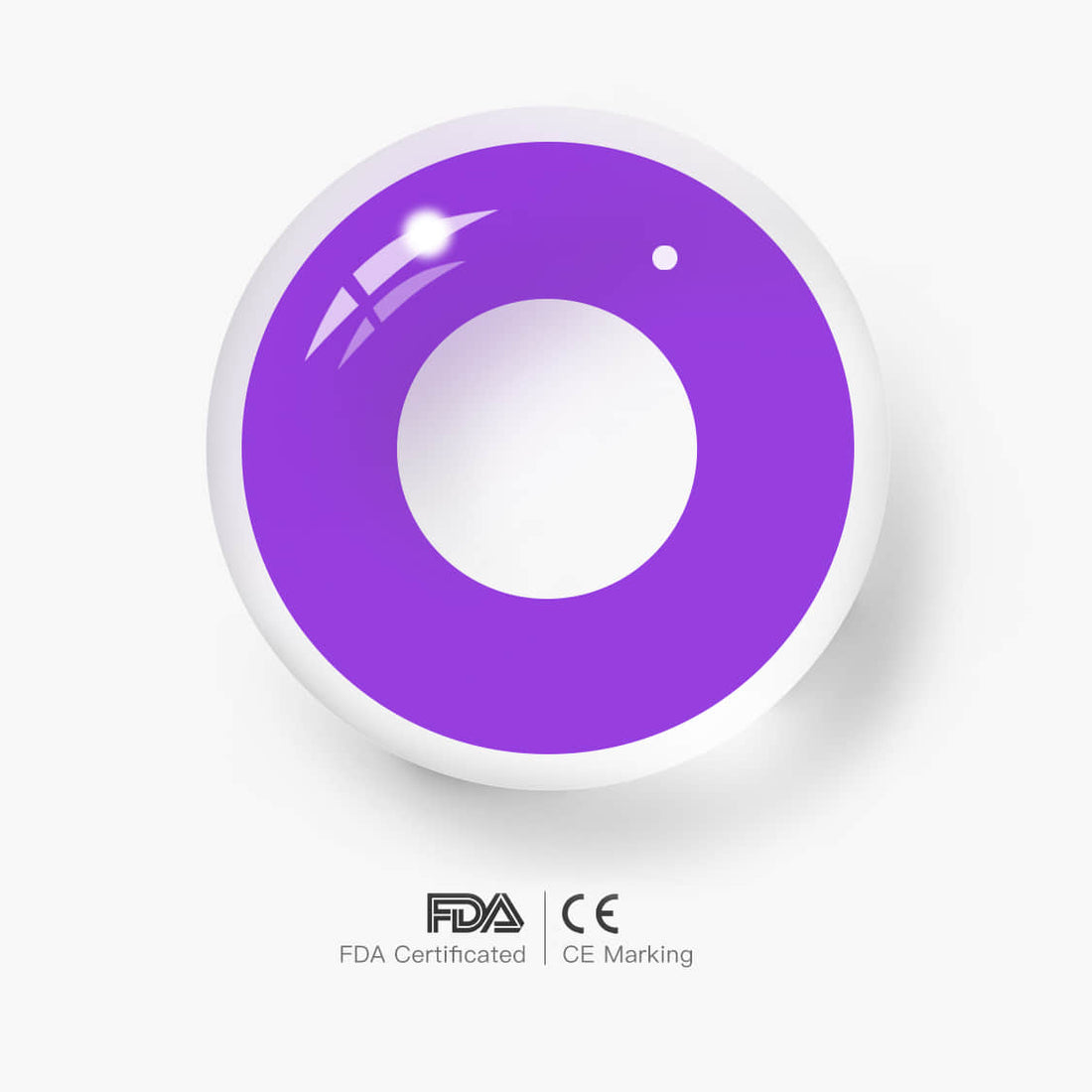 Circle Block Violet Block Colored Contact Lenses
