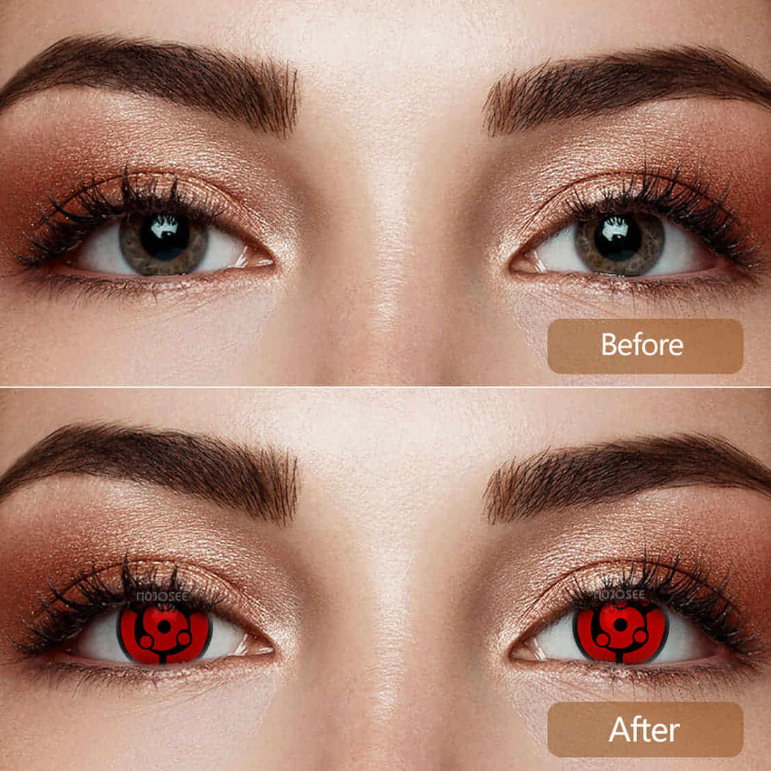 Sharingan Tomoe Ring Cosplay Contact Lenses – Naruto