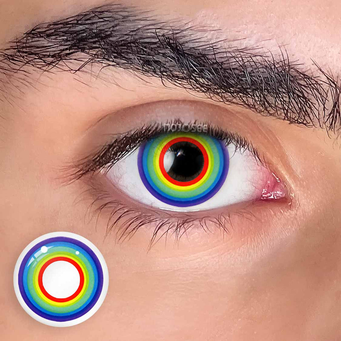 Multiple Rainbow Colored Contact Lenses for Men colored contact lenses – 14.5mm