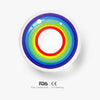 Multiple Rainbow Colored Contact Lenses for Men