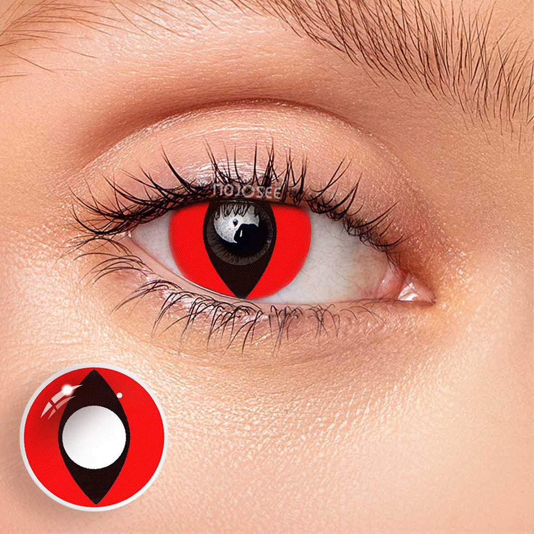 Cat Eyes Red Colored Contacts Colored Contact Lenses