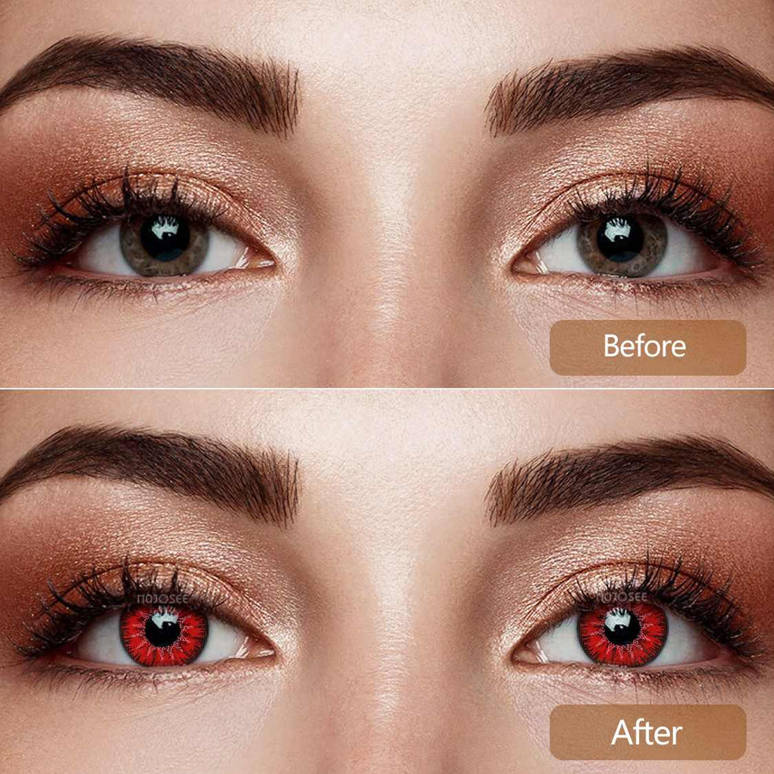 Genshin Tricolor Red Colored Contact Lenses