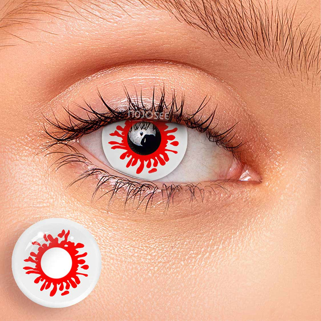 Trauma Red Colored Contact Lenses