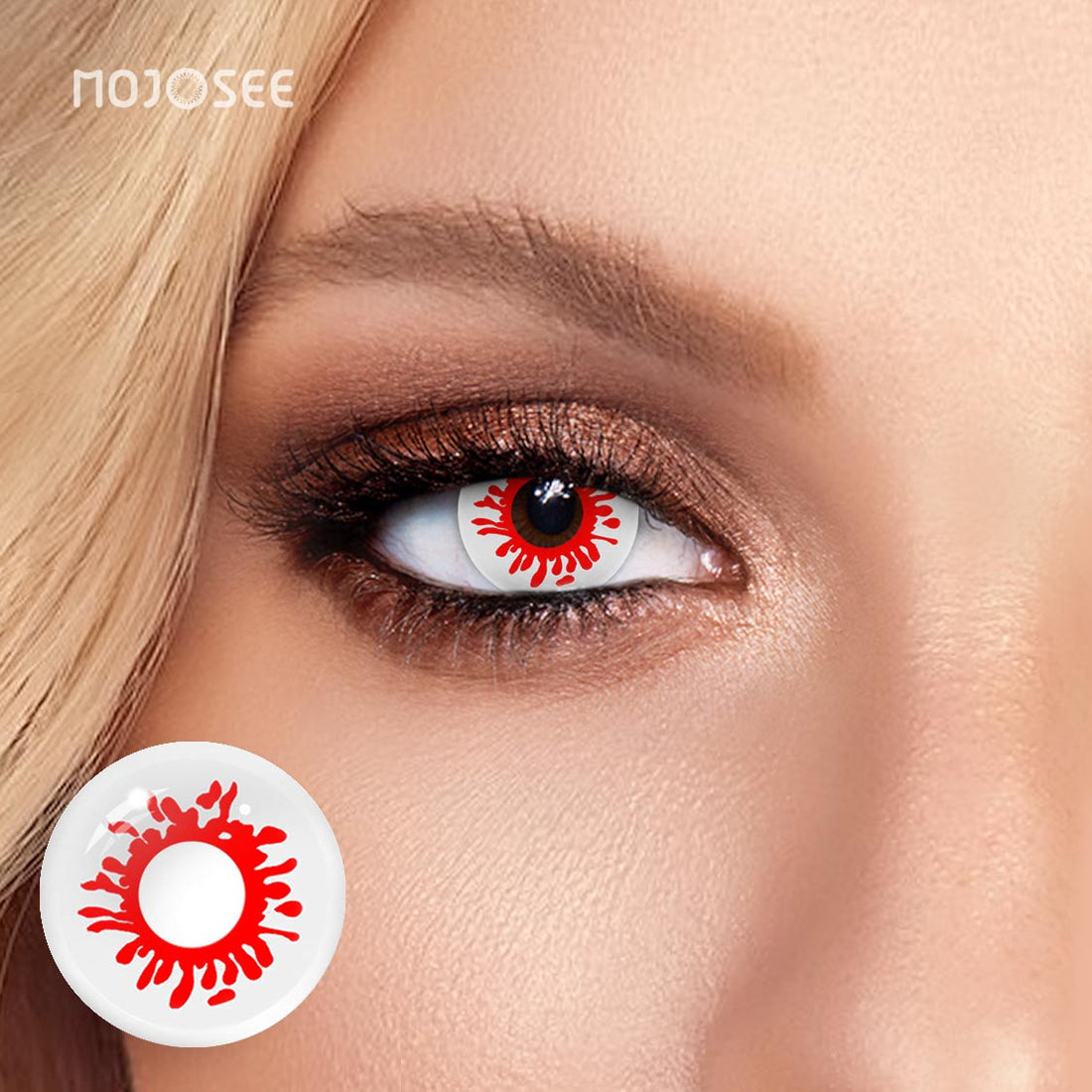 Trauma Red Colored Contact Lenses