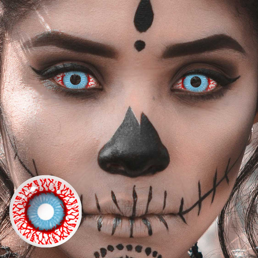 Bloodshot Infected Zombie Colored Contact Lenses