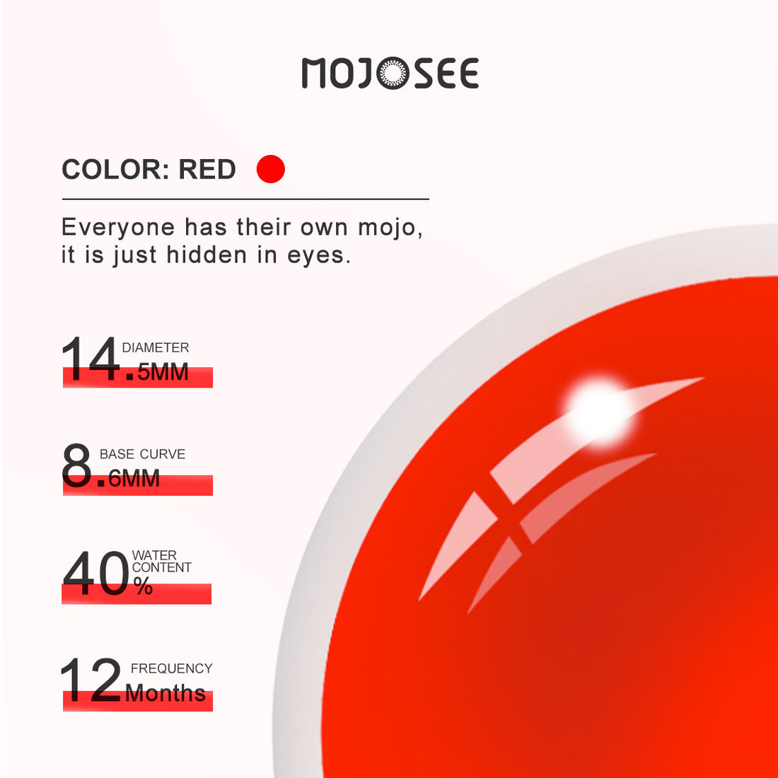 Demon Slayer Red Colored Contact Lenses