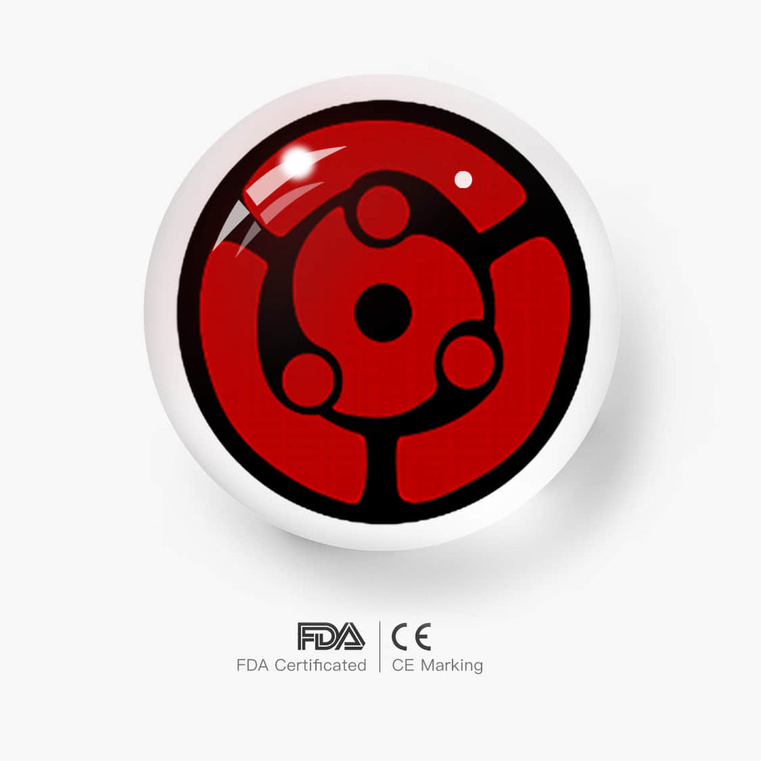 Sharingan Tomoe Ring Cosplay Contact Lenses – Naruto